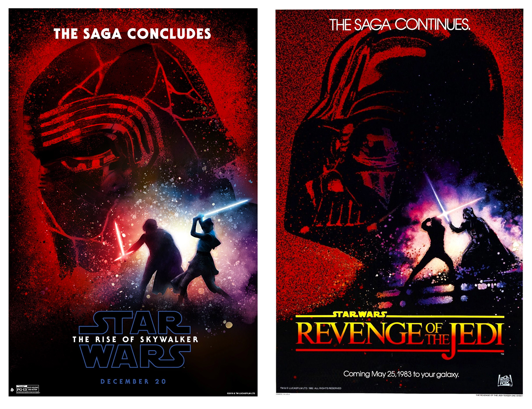 the Rise of Revenge Poster Pays Skywalker of to New Homage Jedi