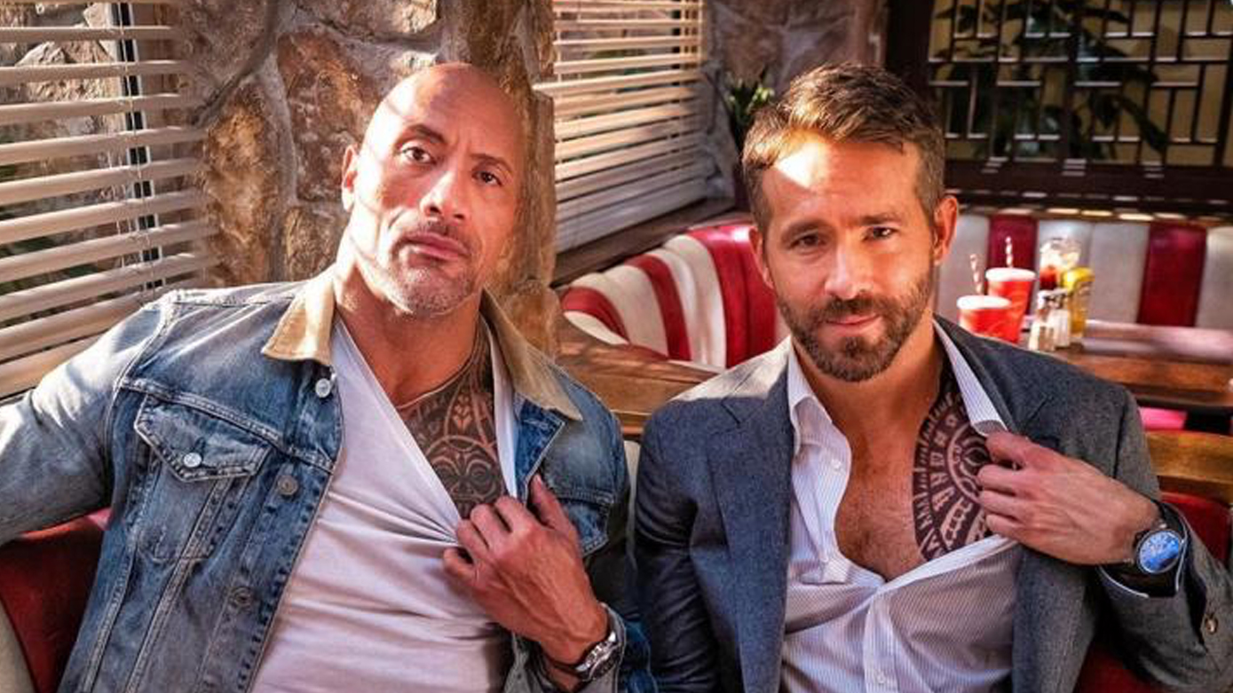 Ryan Reynolds Shares New Photo Of Dwayne Johnson In Red Notice 