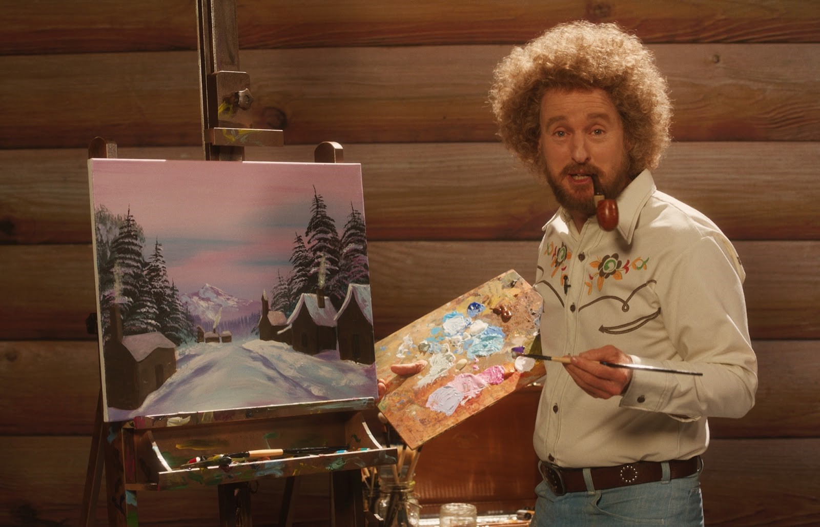 Owen Wilson Channels Bob Ross in First Look at Paint