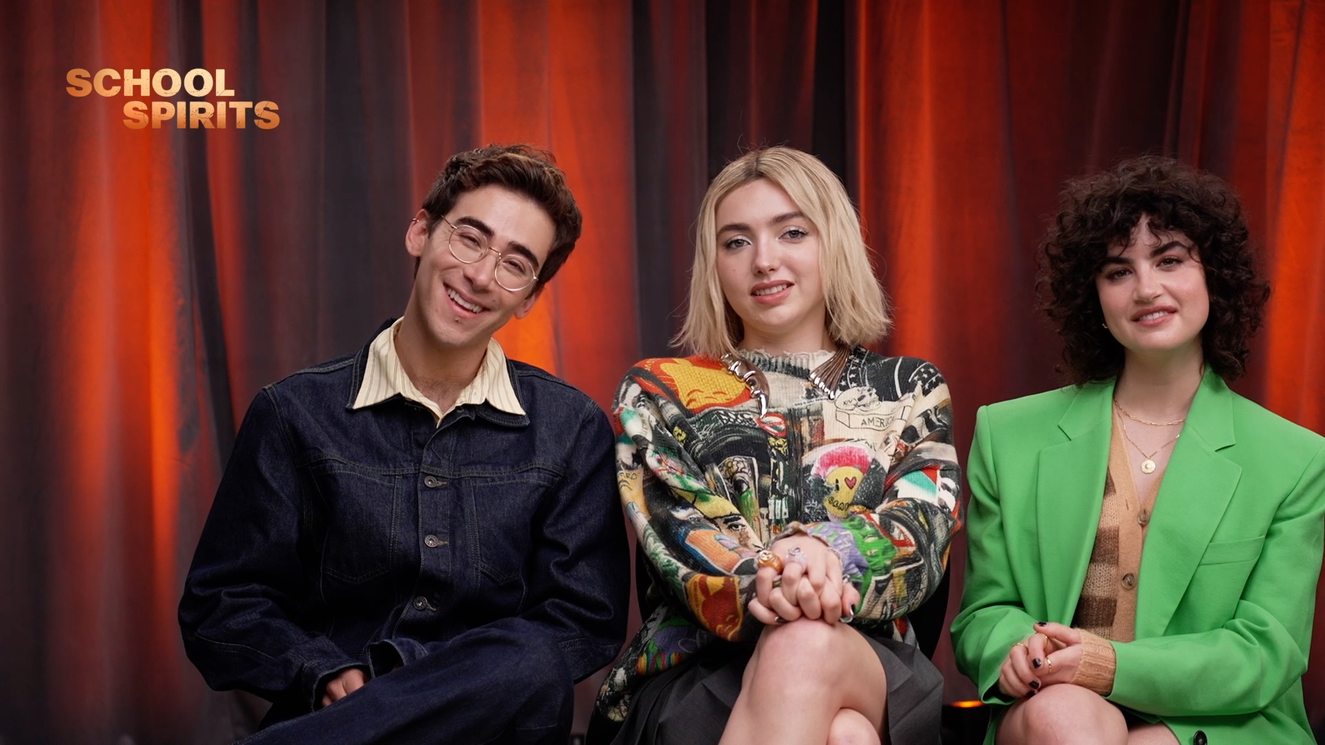 School Spirits Interview Peyton List, Nick Pugliese, & Sarah Yarkin