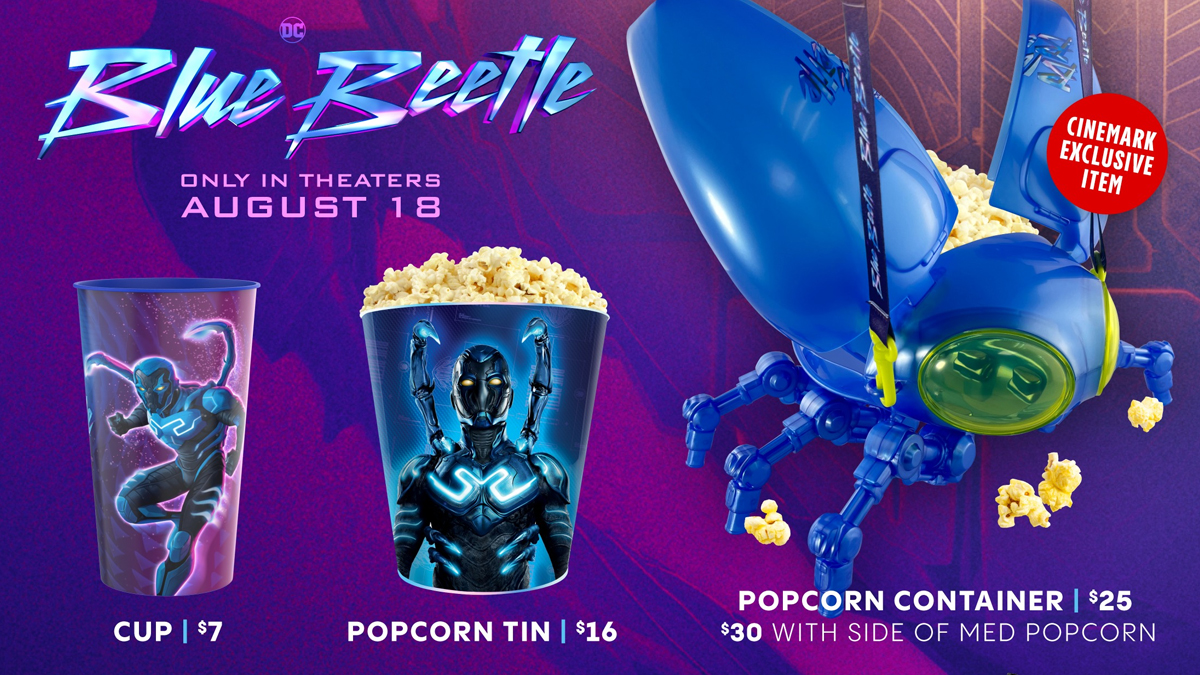 Blue Beetle Popcorn Bucket Where To Buy the Limited Edition Vessel