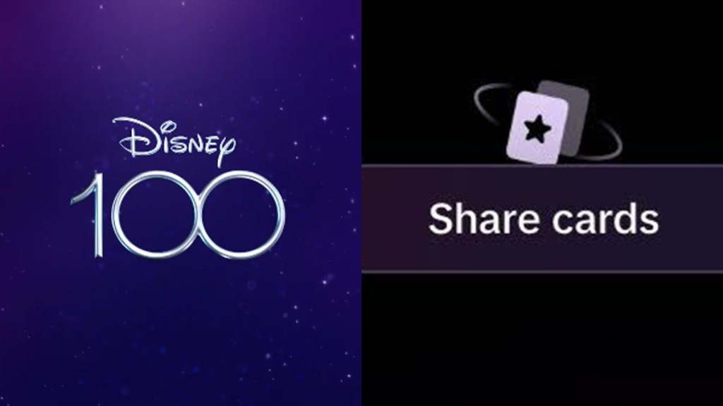 disney 100 share cards