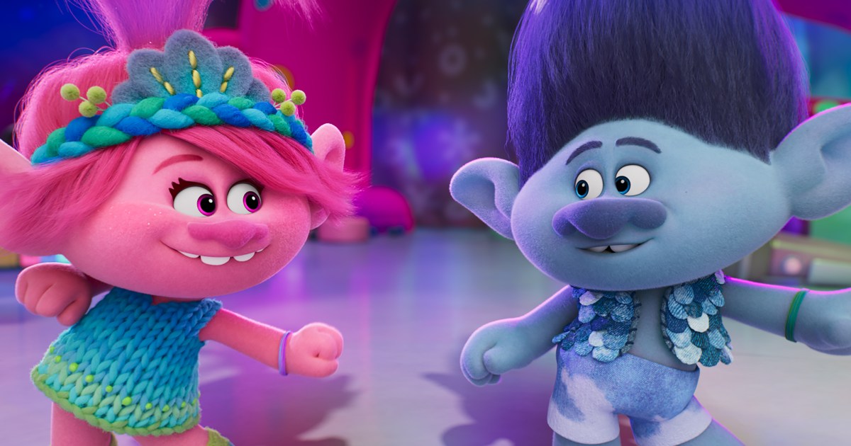 Different Colors with Trolls Band Together with Poppy and Viva 