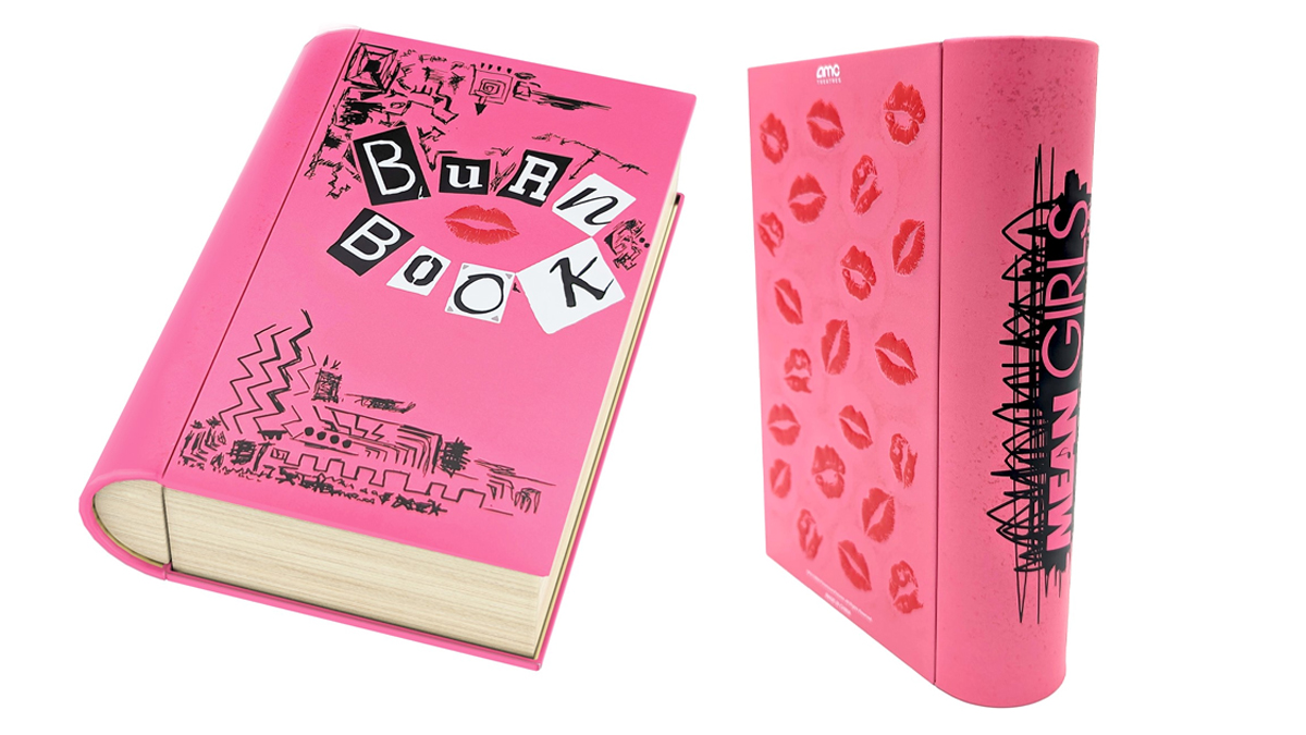 Saw the Mean Girls Movie and got the Burn Book popcorn tin and the bej, Burn Book