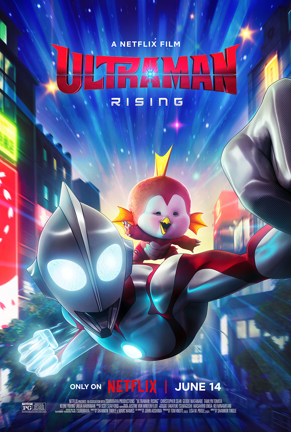 Ultraman Rising Poster Sets Release Date for Netflix Animated Movie