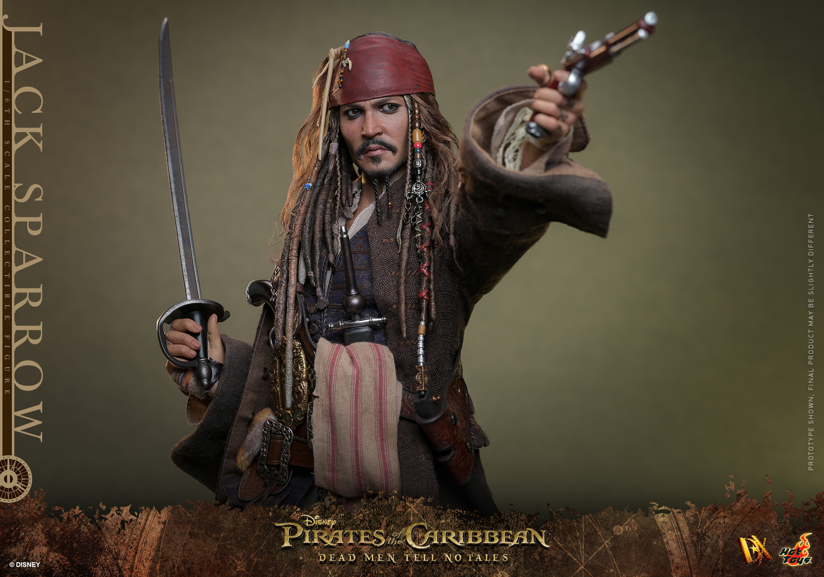 Pirates of the Caribbean Jack Sparrow Hot Toys Figure Revealed by