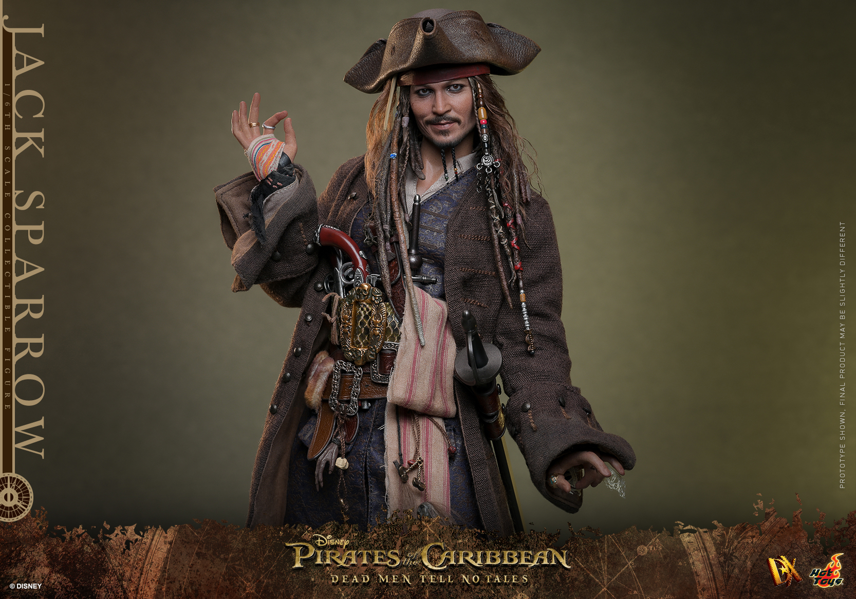 Pirates of the Caribbean Jack Sparrow Hot Toys Figure Revealed by Sideshow