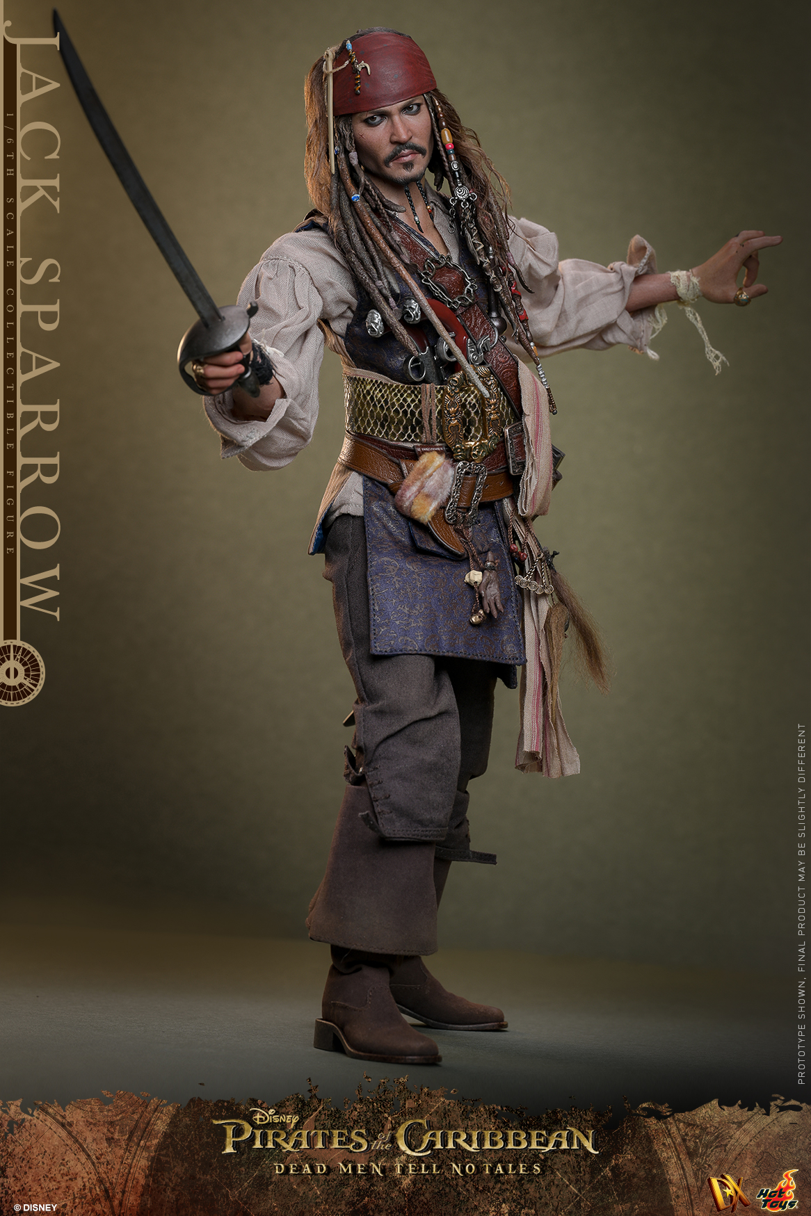 Pirates of the Caribbean Jack Sparrow Hot Toys Figure Revealed by Sideshow