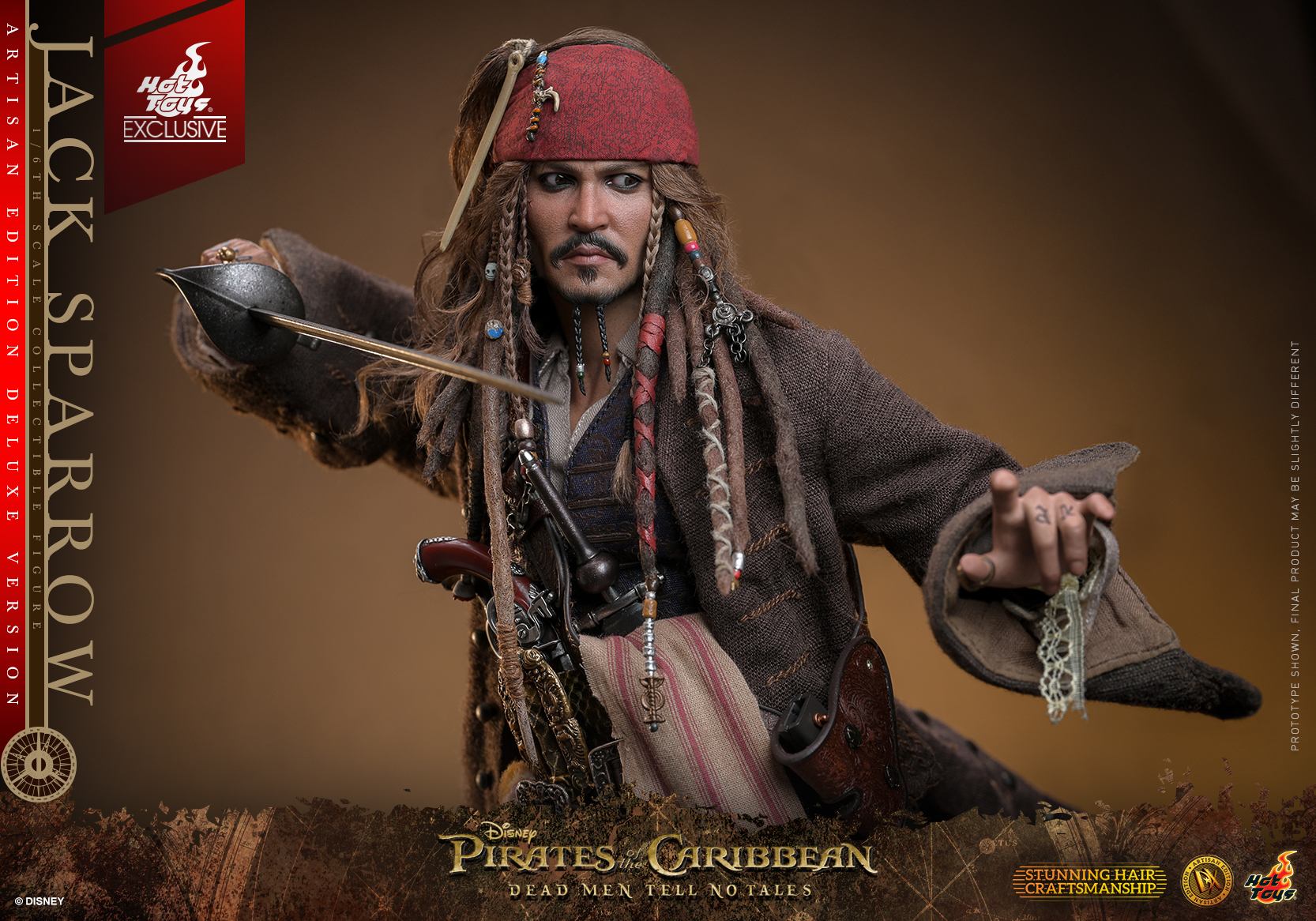 Pirates of the Caribbean Jack Sparrow Hot Toys Figure Revealed by Sideshow