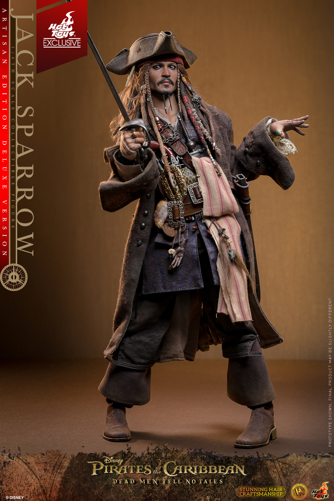 Pirates of the Caribbean Jack Sparrow Hot Toys Figure Revealed by Sideshow