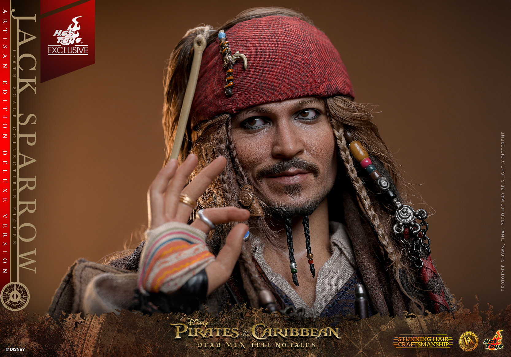 Pirates of the Caribbean Jack Sparrow Hot Toys Figure Revealed by Sideshow