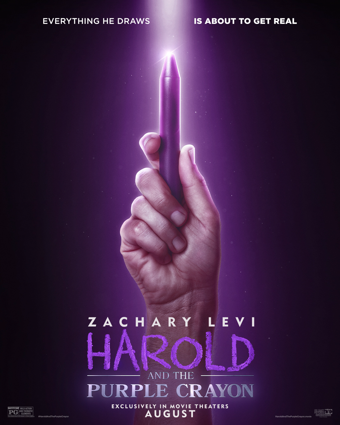 Harold and the Purple Crayon Posters Preview Zachary Levi Family Comedy