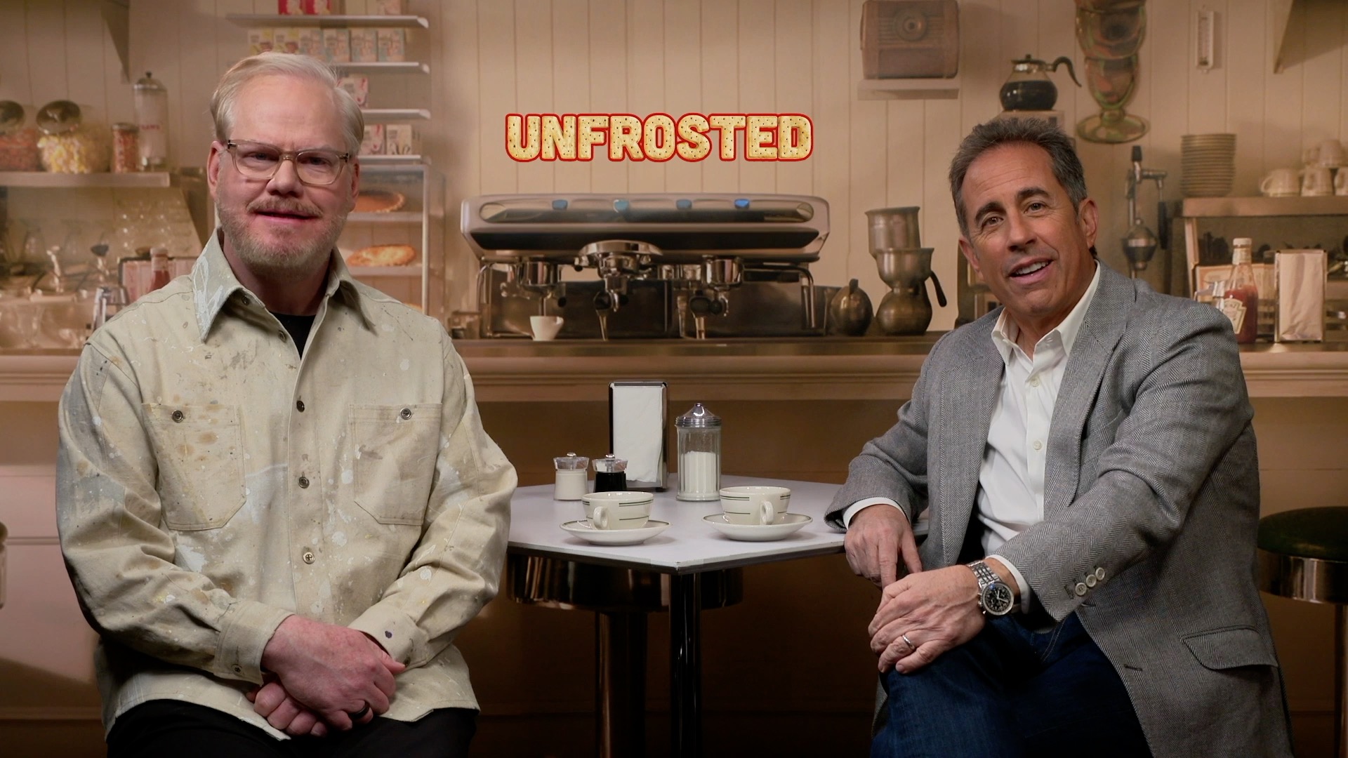 Unfrosted Interview: Jerry Seinfeld & Jim Gaffigan Talk Hilarious ...