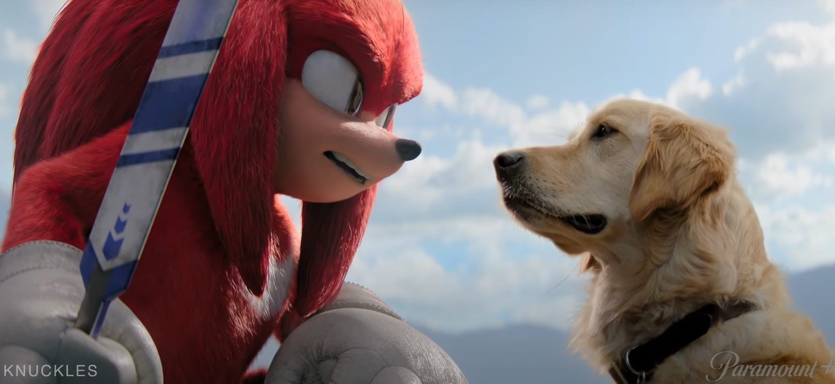 Knuckles Clip Shows Titular Warrior Trying to Train a Dog