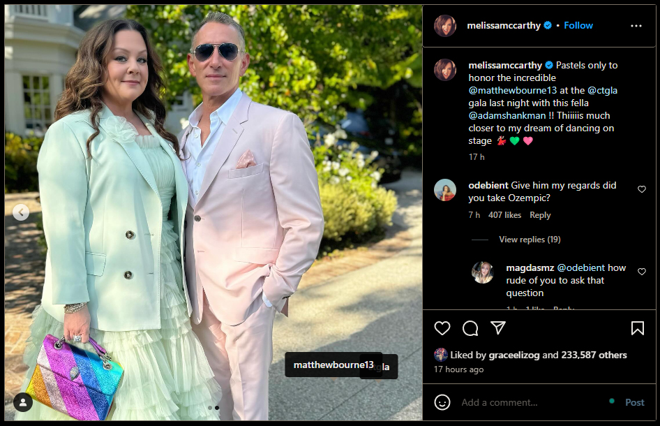 Melissa McCarthy & Ozempic: What Did Barbra Streisand Say on Instagram?