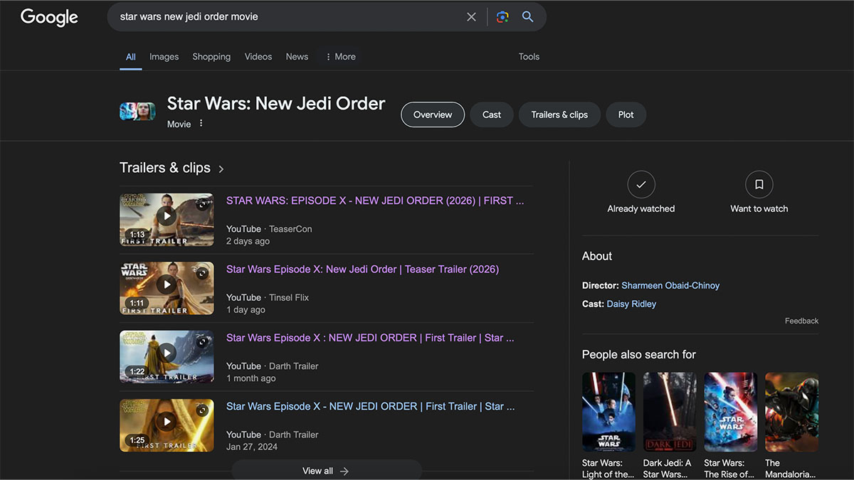 star wars new jedi order trailer release date