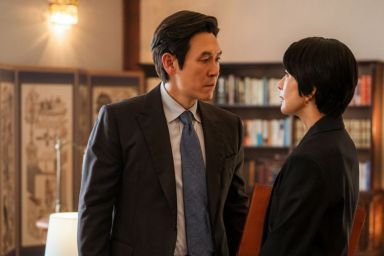 Netflix K-Drama The Whirlwind actors Sol Kyung-Gu and Kim Hee-Ae