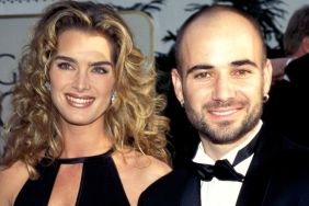Brooke Shields and Andre Agassi at the 54th Annual Golden Globe Awards