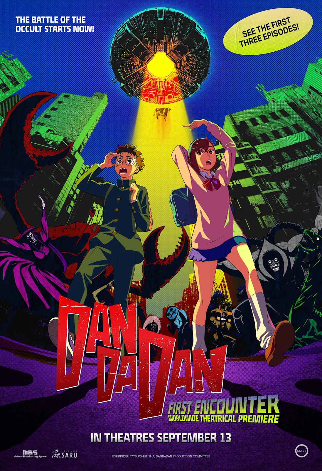 Dan Da Dan Anime Gets Theatrical Release Date for First 3 Episodes