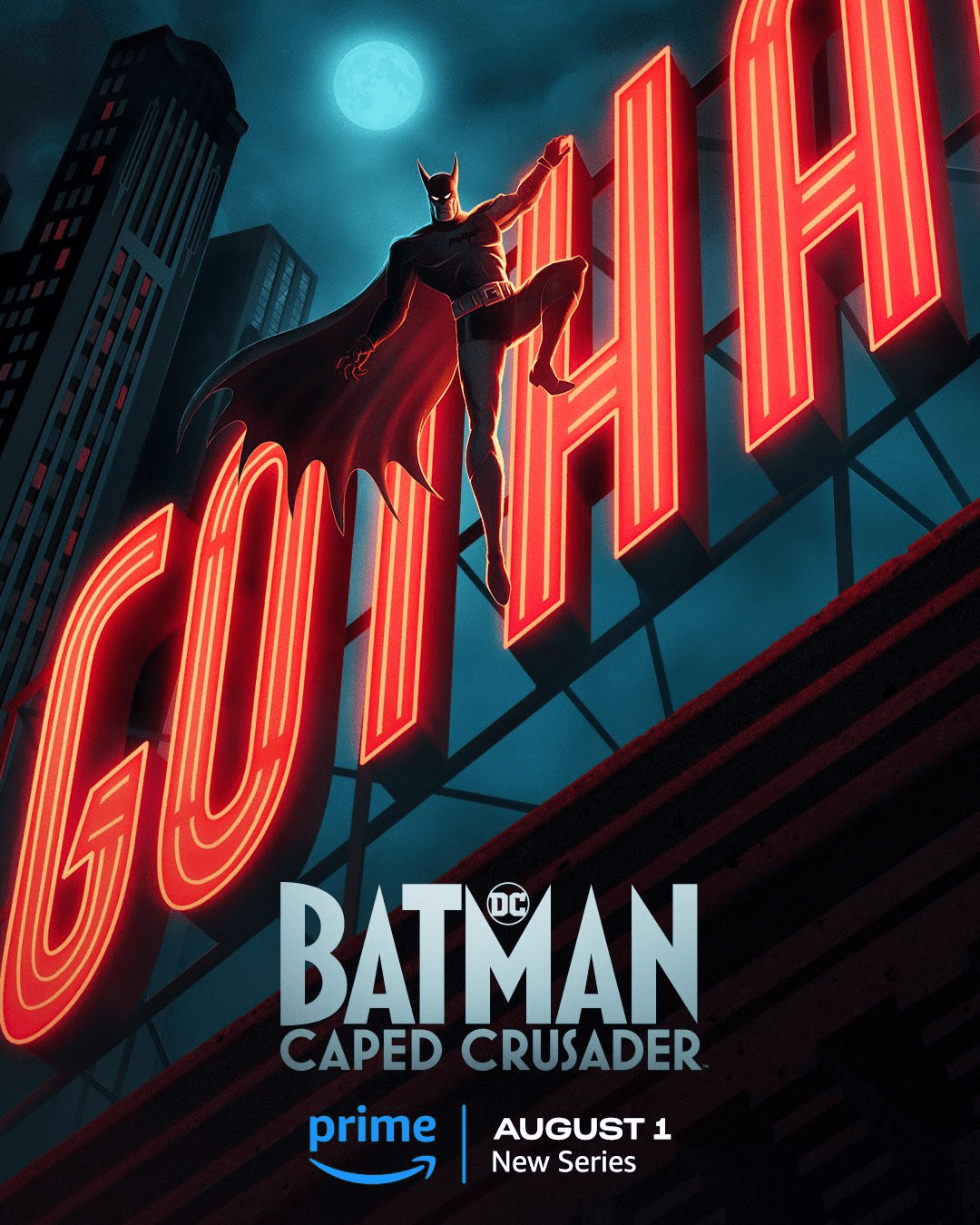 Batman Caped Crusader Poster Previews Moody Animated DC Series