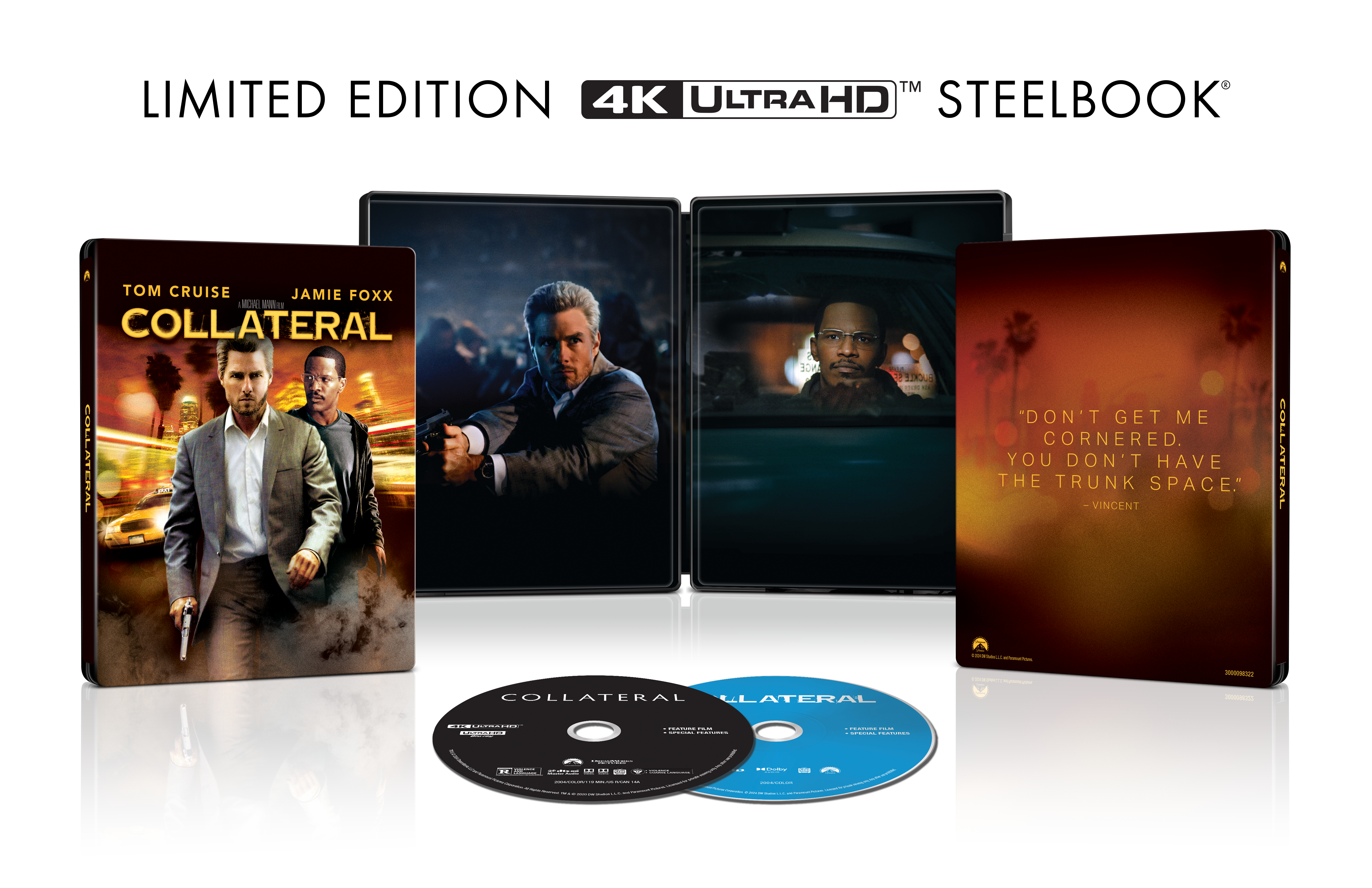 Collateral 4K SteelBook Release Date Set for 20th Anniversary Celebration