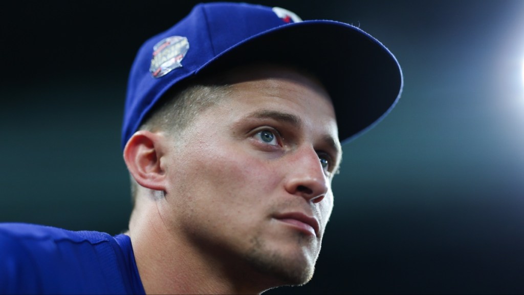 Corey Seager injury hit by pitch hurt update