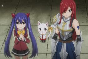 Erza Scarlet, Charle, and Wendy Marvell in Fairy Tail 100 Years Quest