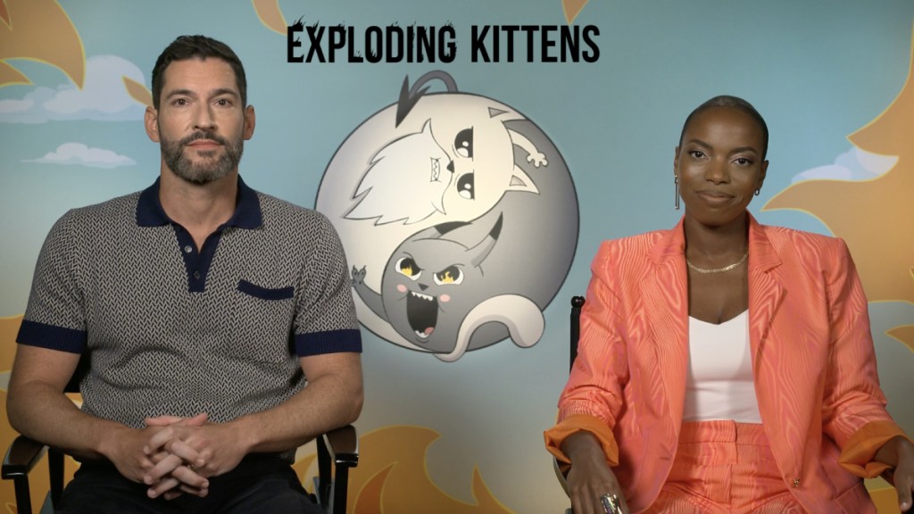 Interview: Tom Ellis & Sasheer Zamata Talk Voicing Cat Deities in Netflix’s Exploding Kittens