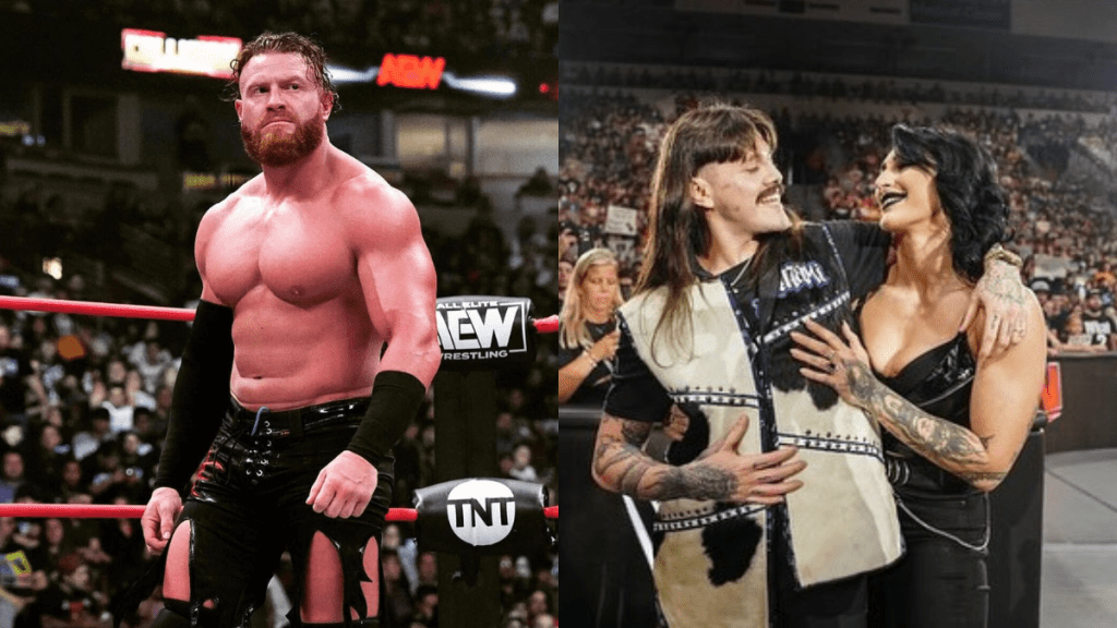 What was AEW star Buddy Matthews reactions to Rhea Ripley & Dominik Mysterio's segement