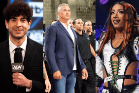 AEW President Tony Khan and former WWE stars Shane McMahon & Mercedes Mone