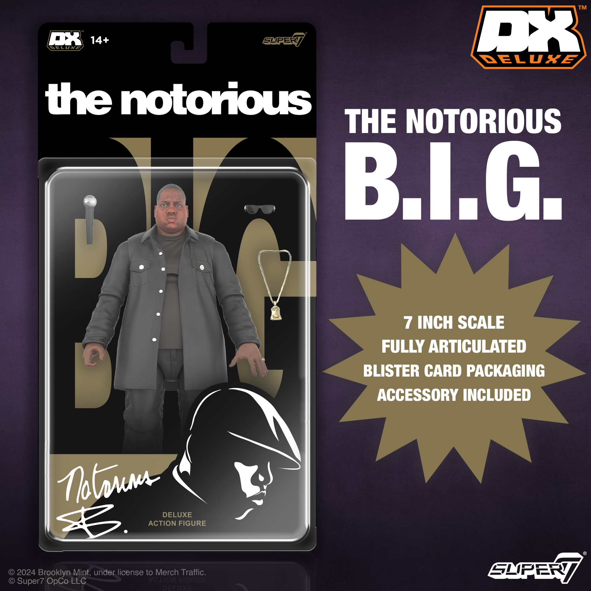 Эксклюзивный первый взгляд на Super7 The Notorious B.I.G. Фигура легендарного рэпера