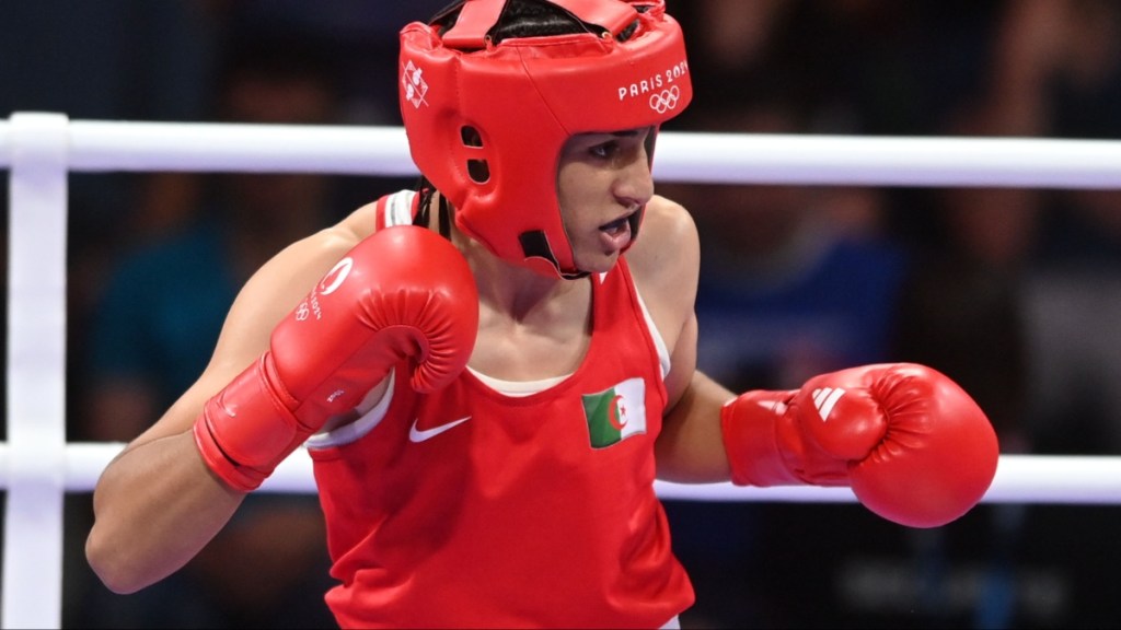 Imane Khelif Algerian boxer Olympics Angela Carini