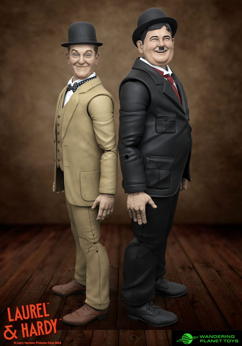 Эксклюзивный взгляд на фигурки Laurel & Hardy Wandering Planet Toys