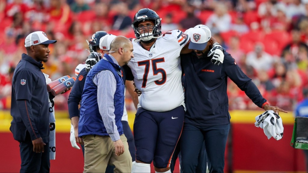 Larry Borom injury Chicago Bears