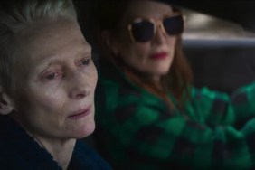 Tilda Swinton and Julianne Moore in The Room Next Door.