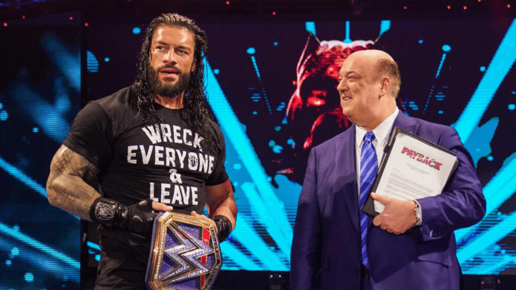 Former WWE Undisputed Champion Roman Reigns and Paul Heyman