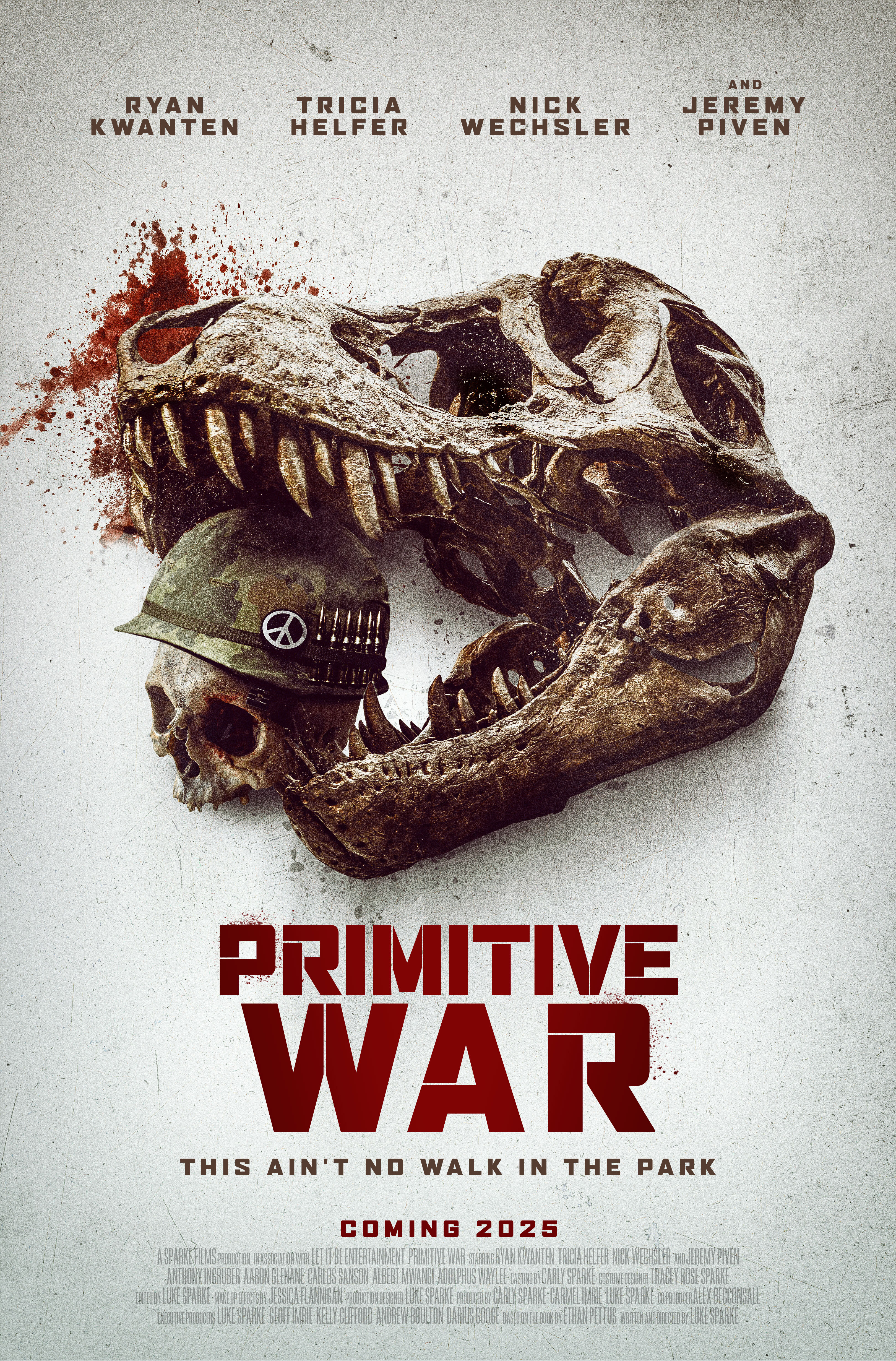 Exclusive Primitive War Images Show Jeremy Piven & Tricia Helfer in Dinosaur Movie