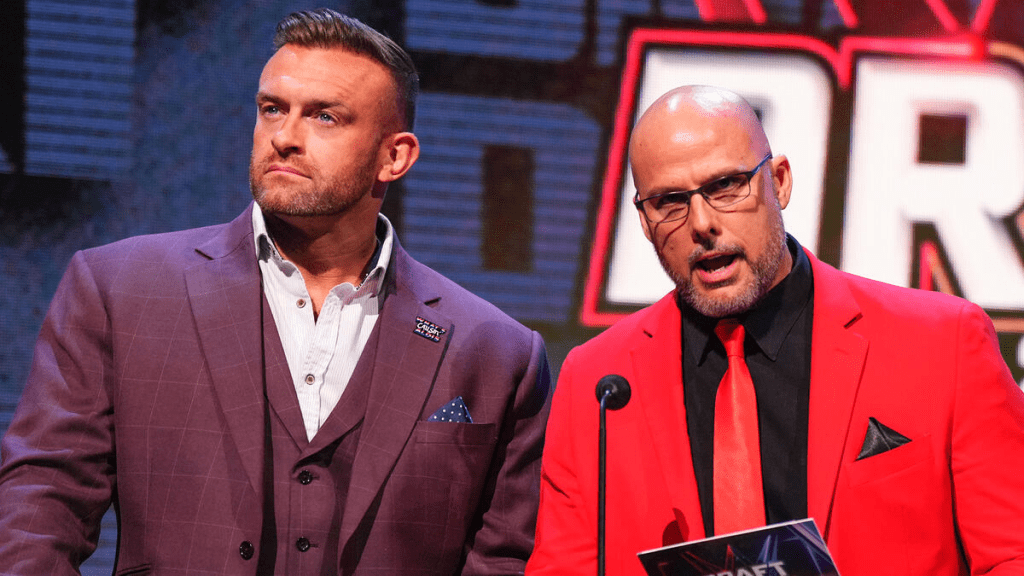 WWE RAW and SmackDown general managers Adam Pearce and Nick Aldis