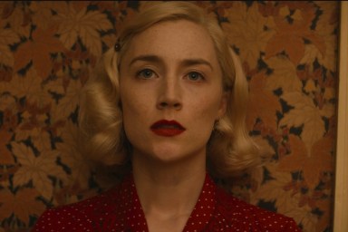 Saoirse Ronan stares in Blitz.