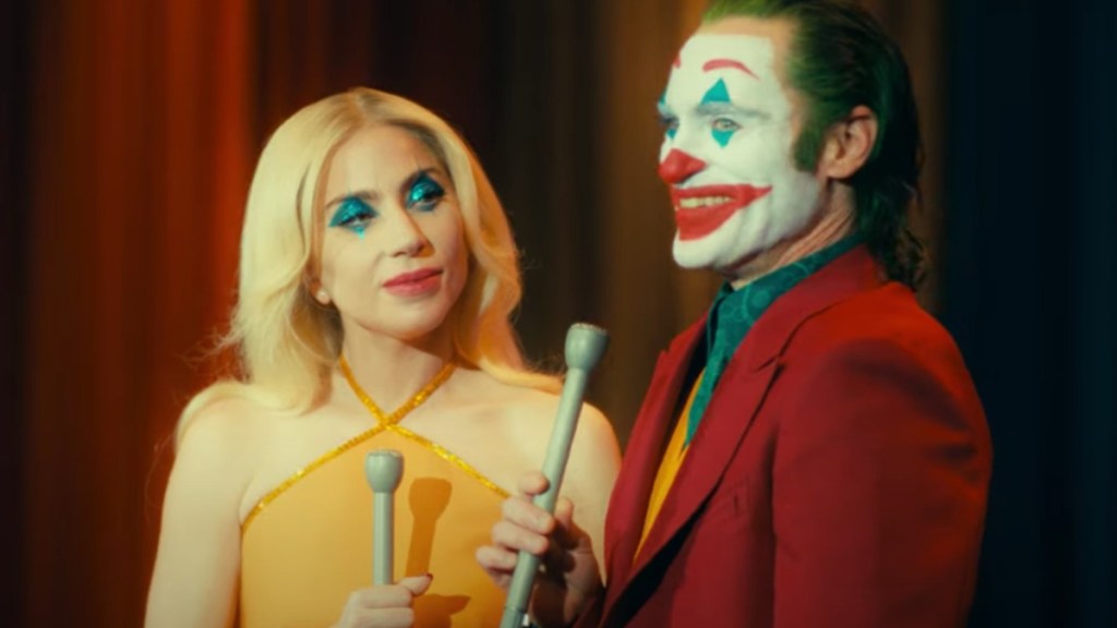 Lady Gaga and Joaquin Phoenix in Joker 2.