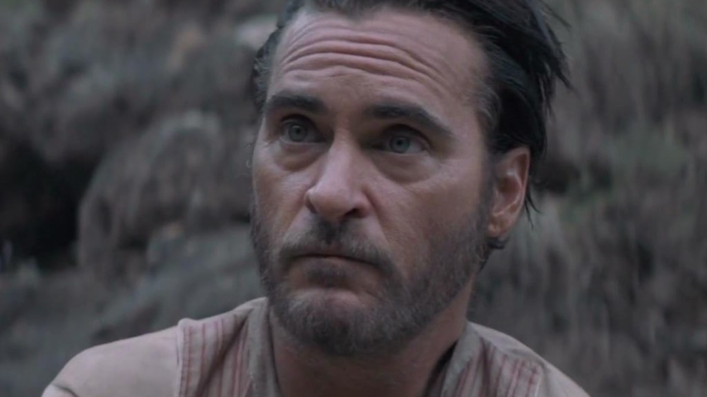 Joaquin Phoenix in The Sisters Brothers.