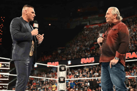 WWE World Heavyweight Champion Gunther and Bret Hart on WWE RAW