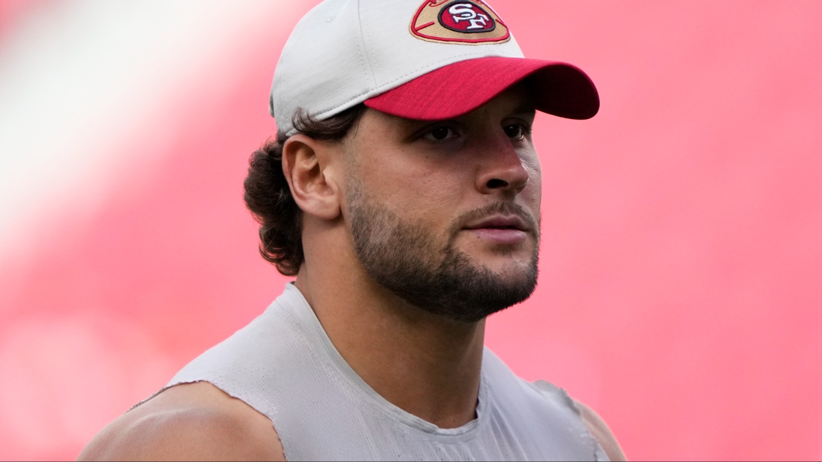 49ers’ Nick Bosa Wore a MAGA Hat in Support of Donald Trump