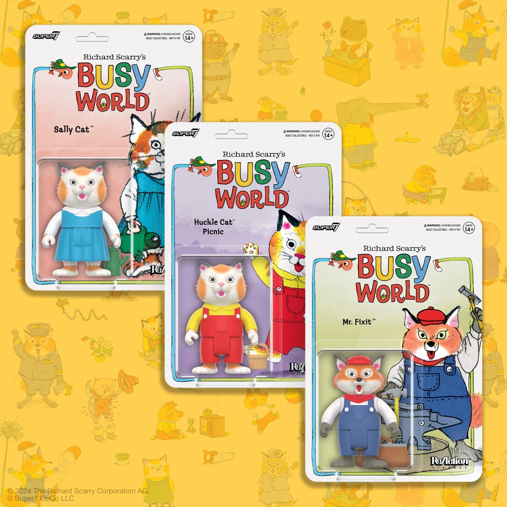 Exclusive Look at Super7's ReAction Figures Based on Richard Scarry's Busy World