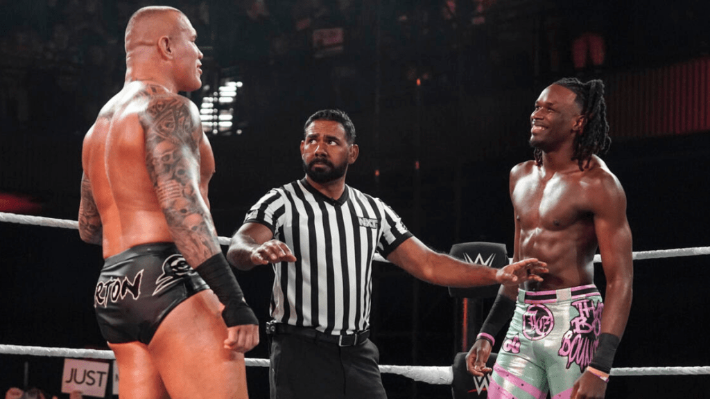 Je’Von Evans competed against Randy Orton on WWE NXT