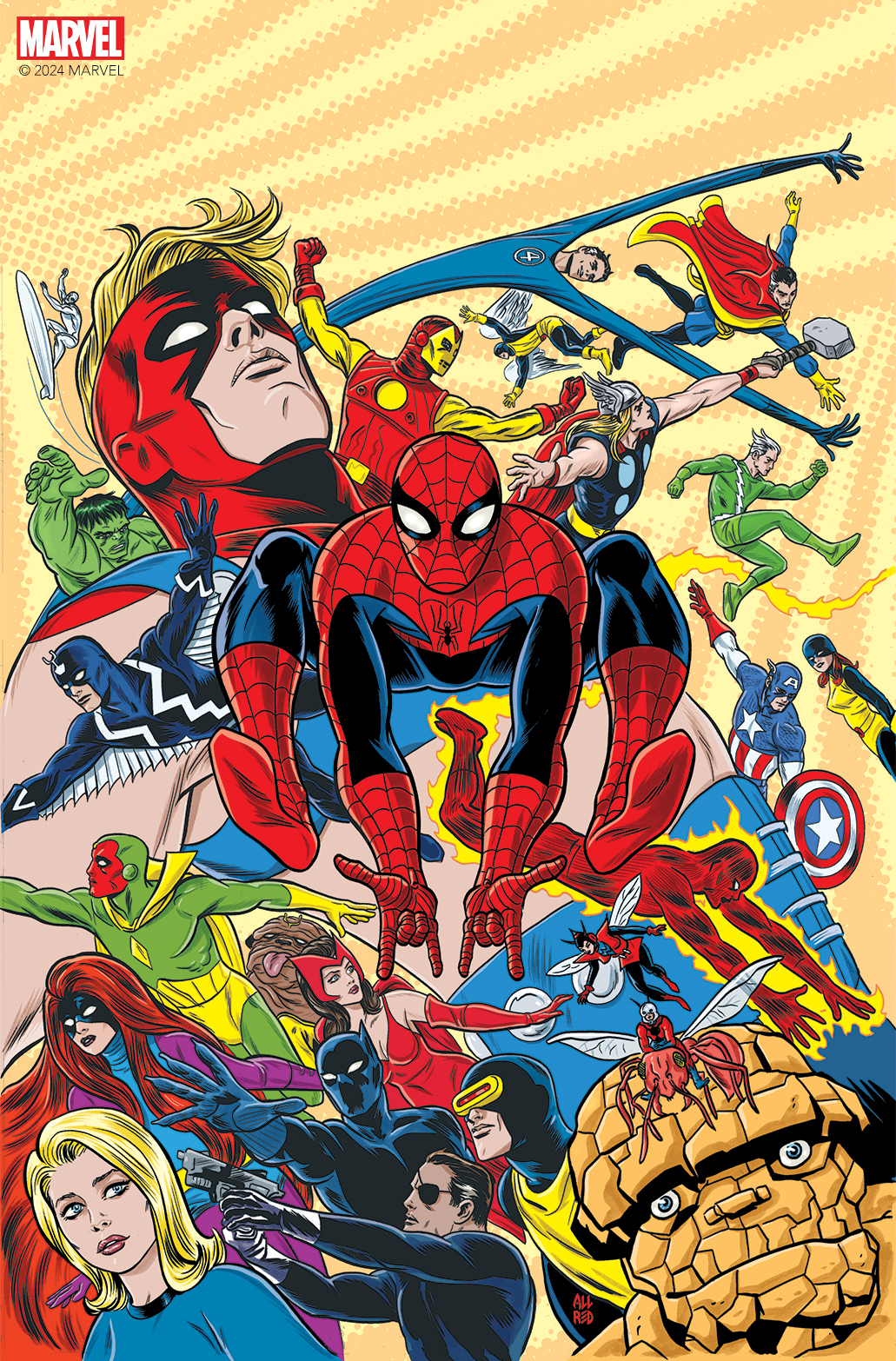 Spider-Man, Thor, & More Shine in Exclusive The Marvel Art of Michael Allred Images