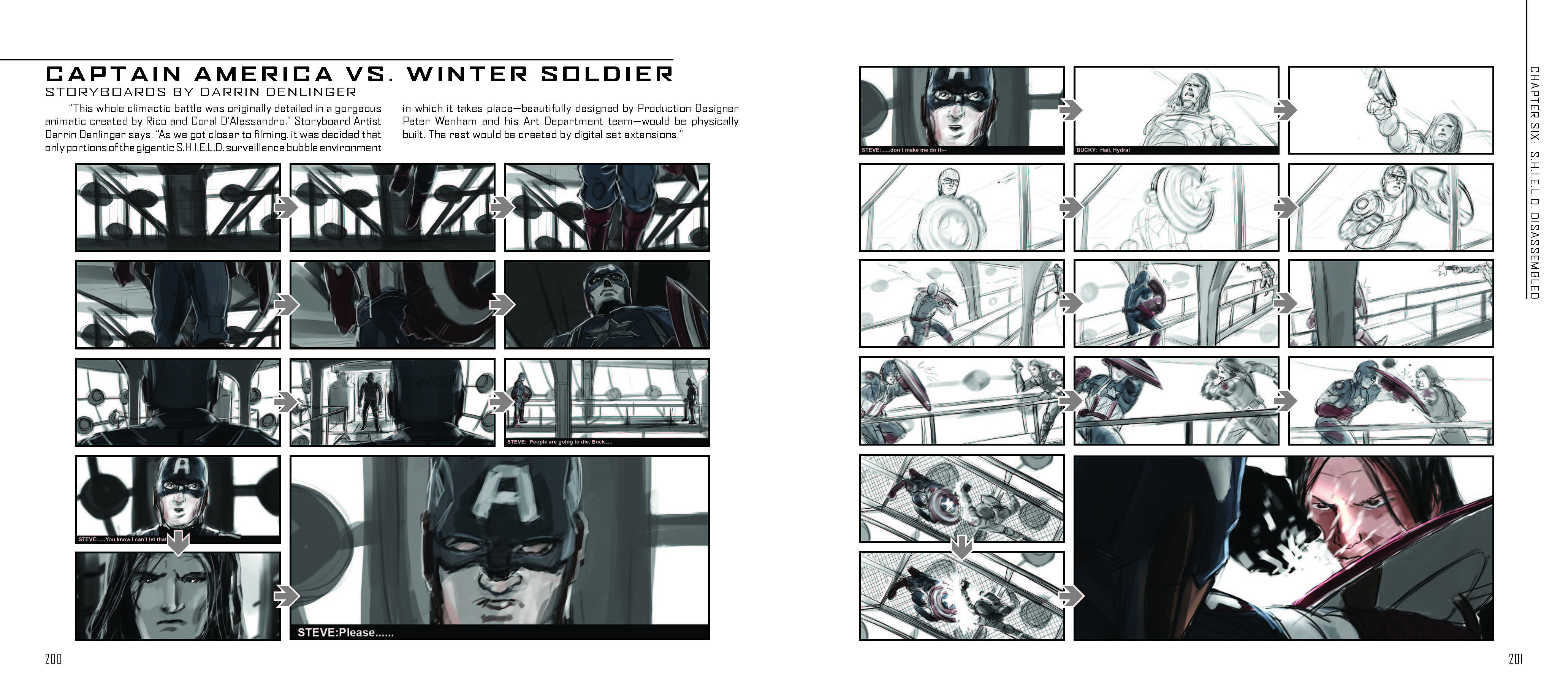 Exclusive Captain America: The Winter Soldier Art Book Preview Showcases MCU Storyboards, Quinjet