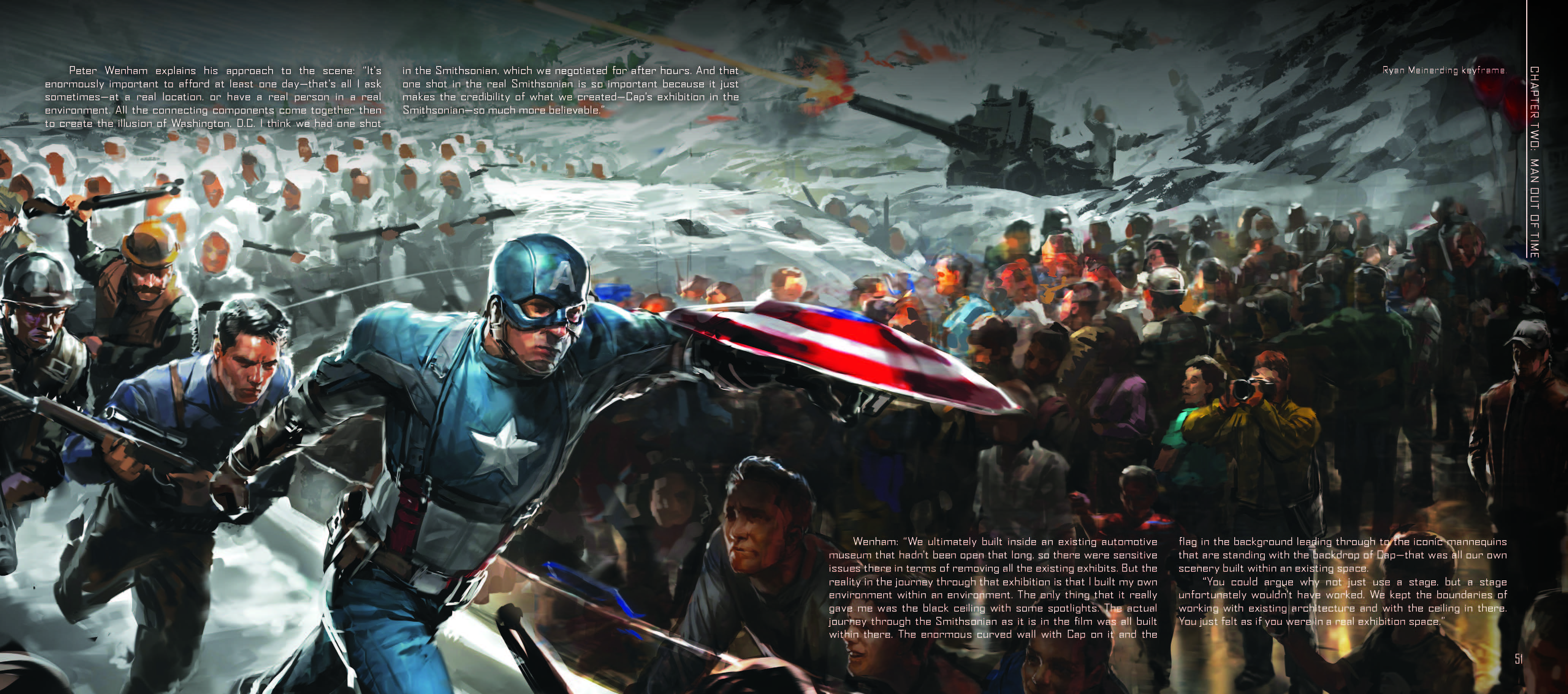 Exclusive Captain America: The Winter Soldier Art Book Preview Showcases MCU Storyboards, Quinjet