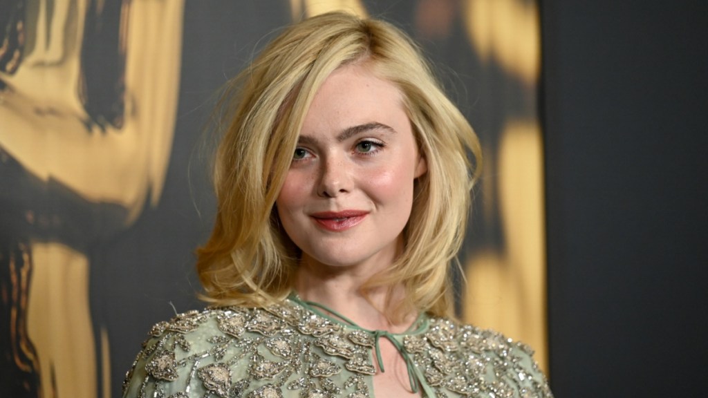 Elle Fanning Looks Straight Out of a Dream in a See-Through Valentino Gown