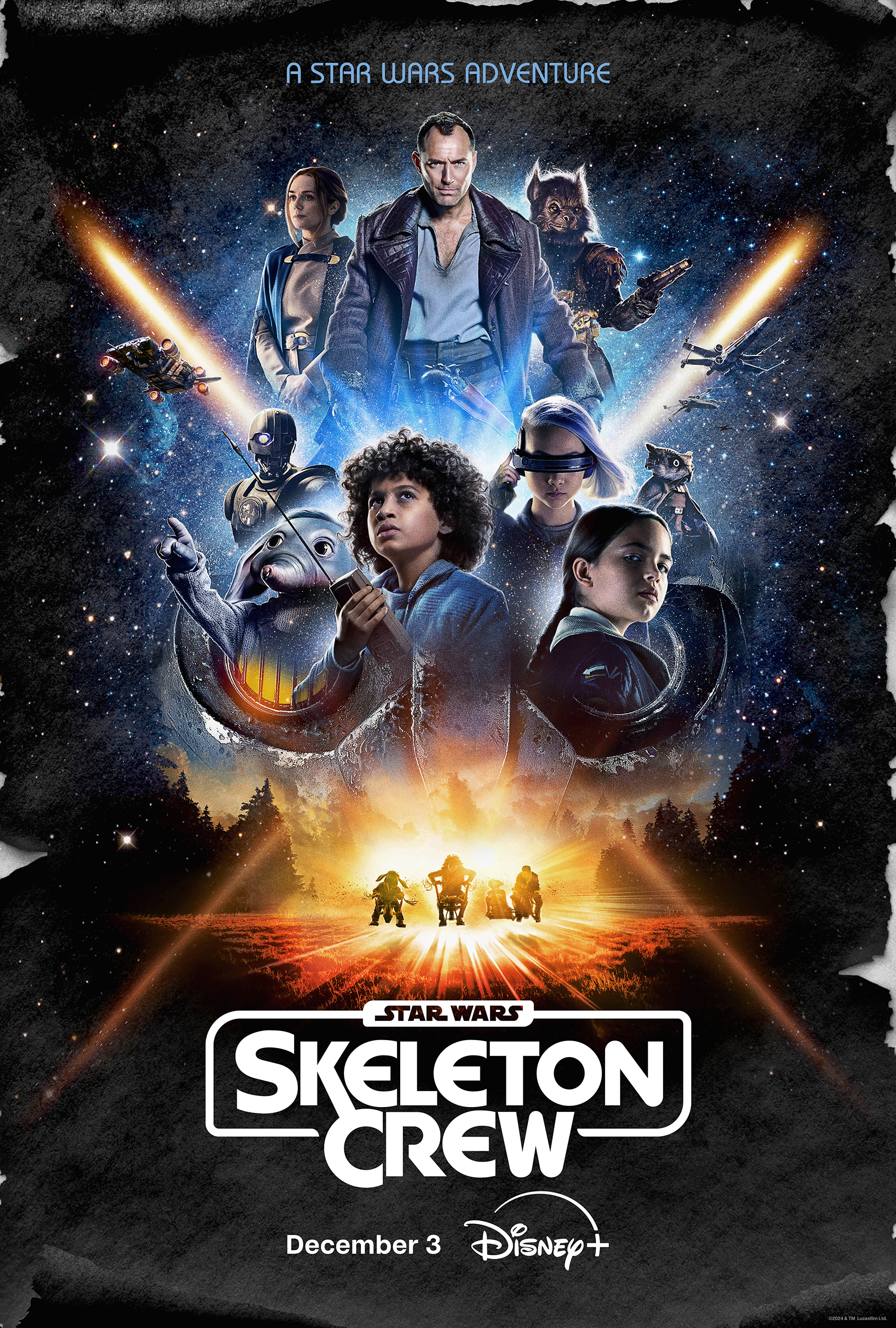 New Star Wars: Skeleton Crew Trailer & Poster for Jude Law Disney+ Show